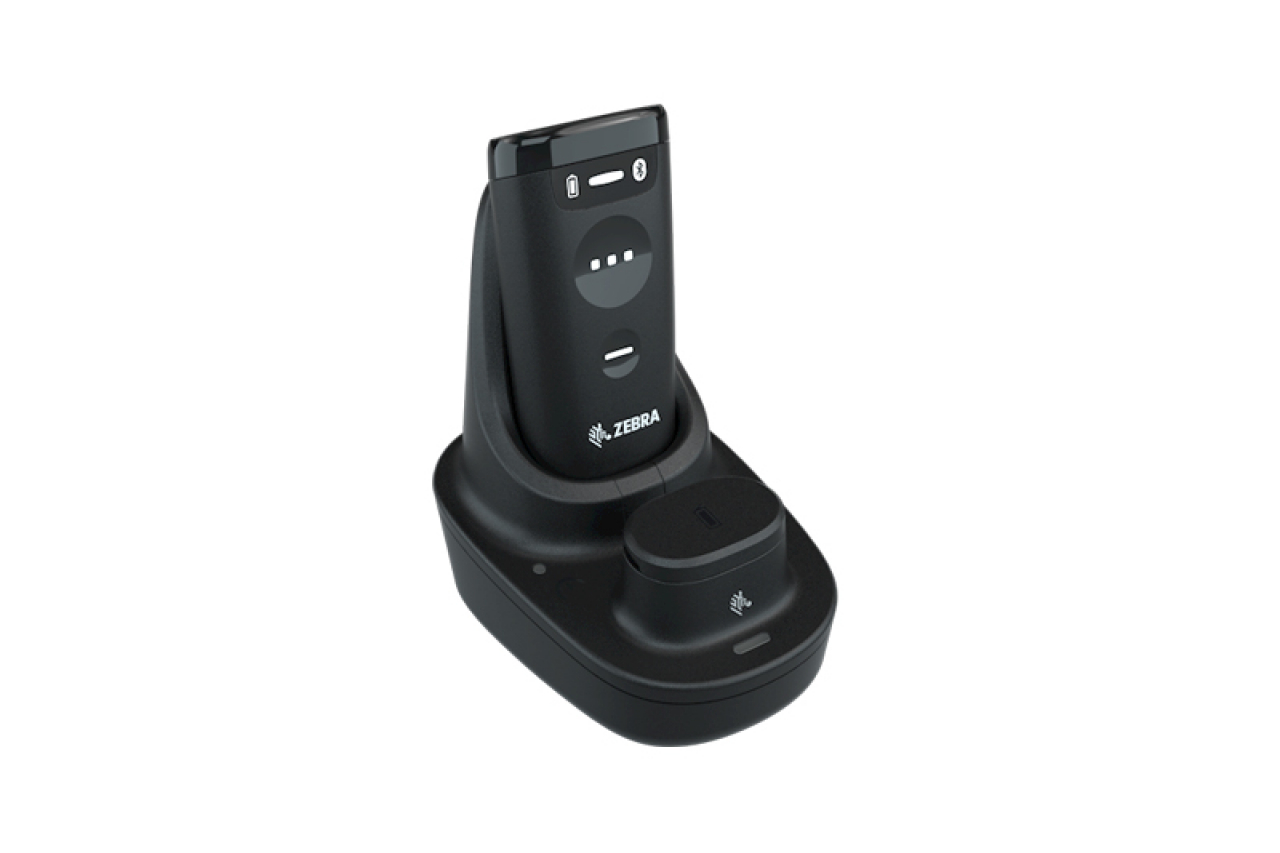 CS6080-SR Black Cordless Qi Pad Charger Kit: CS6080-SR40004VZWW Scanner, CR6080-QZ1000XWW Qi Pad Charger, USB-C Qi Pad Cable