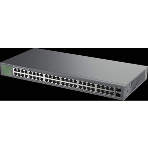 GWN7706 Grandstream switch ethernet 48 porturi Gigabit, 2 porturi SFP metal case fara management