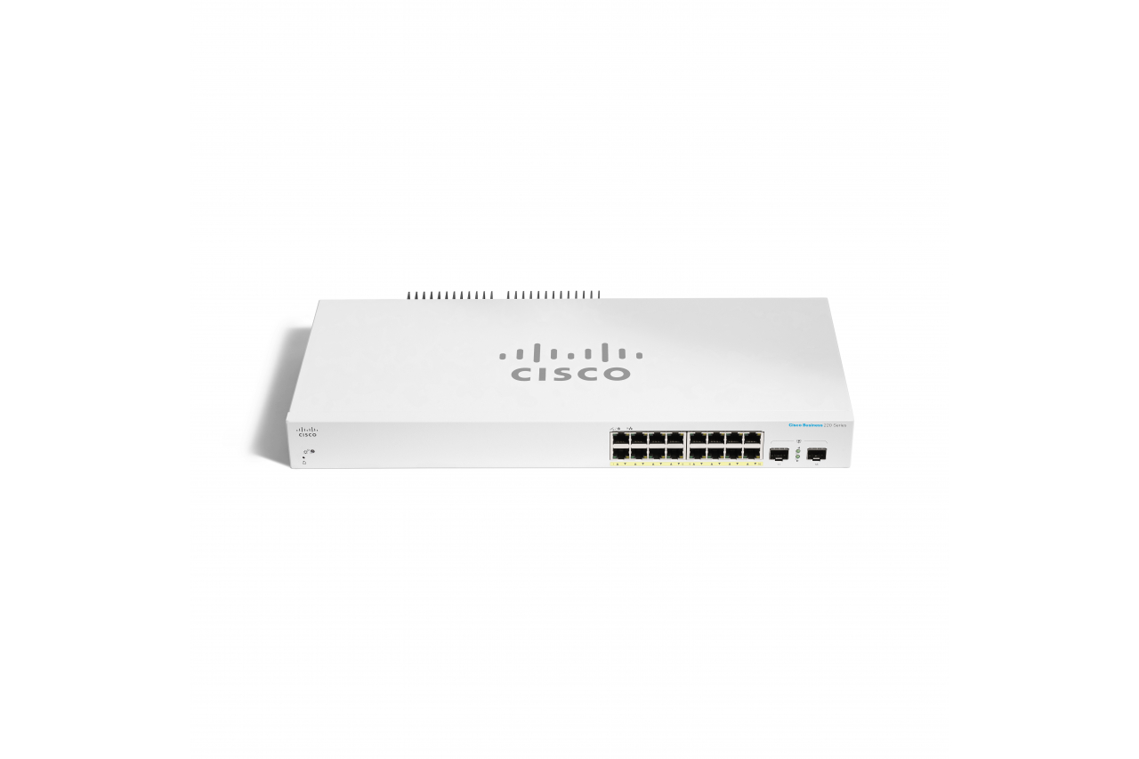 CBS220 SMART 16-PORT GE POE/2X1G SFP