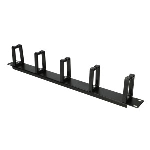 EX11564 Organizator cabluri Extralink 1U cu inele plastic 