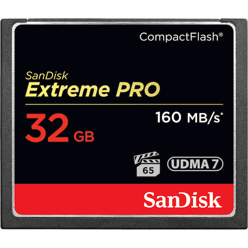 COMPACT FLASH CARD 32GB/EXTREME PRO 160MB/S VERSION