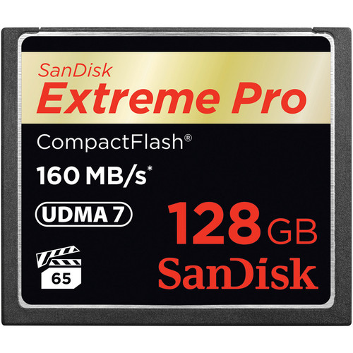 COMPACT FLASH CARD 128GB/EXTREME PRO 160MB/S VERSION
