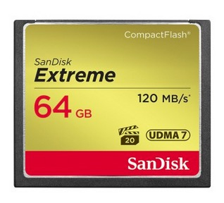 CF CARD 64GB EXTREME/120MB/S - 85MB/S WRITE