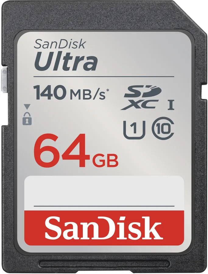 SANDISK ULTRA 64GB/SDXC MEMORY CARD 140MB/S
