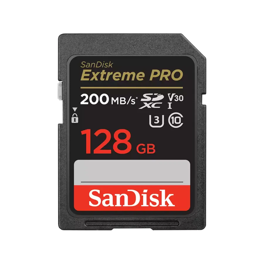 EXTREME PRO 128GB SDXC MEMORY/CARD 200MB/S 90MB/S UHS-I CL. 10