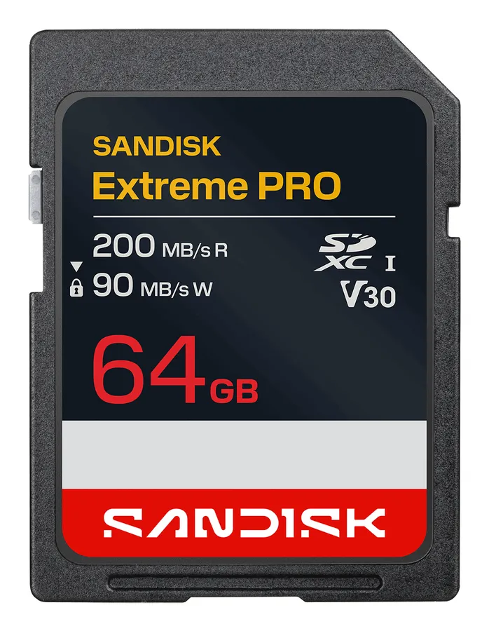 EXTREME PRO SD UHS-I 64GB SD/200MB/S(R) / 90MB/S(W)
