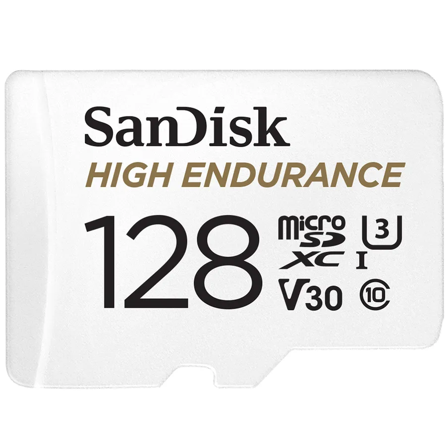 HIGH ENDURANCE MICROSDHC/128GB CARD WITH ADAPTER