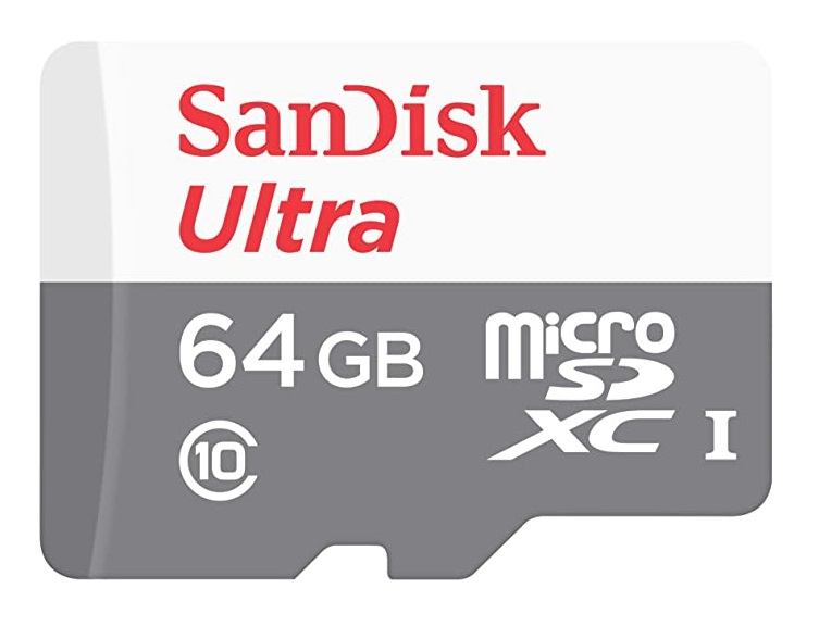 64GB SANDISK ULTRA MICROSDXC/100MB/S CLASS 10 UHS-I