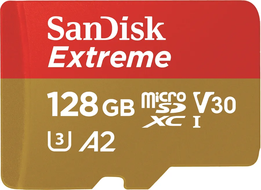 EXTREME MICROSDXC 128GB SD/ADAPTER ACTION CAMS AND DRONES 1