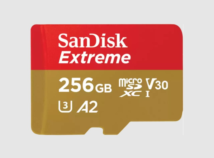 EXTREME MICROSDXC 256GB+SD/ADAPATER 190MB/S 130MB/S A2 C10