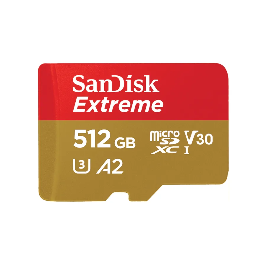 EXTREME MICROSDXC 512GB+SD/ADAPATER 190MB/S 130MB/S A2 C10