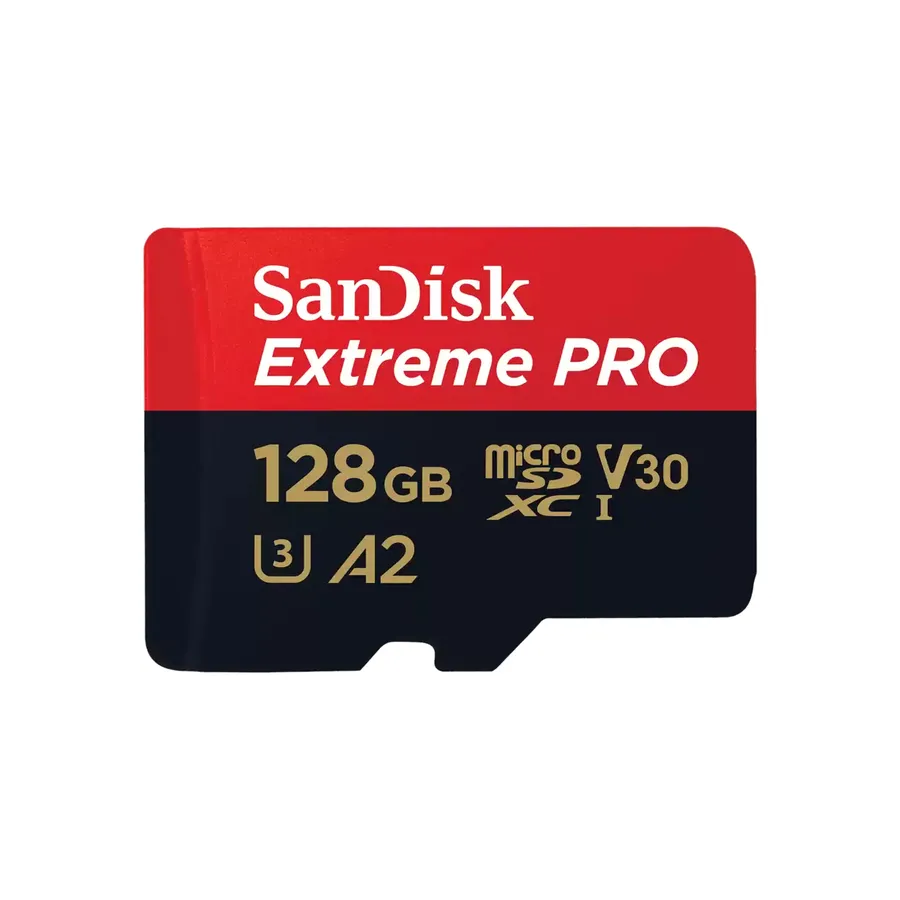 EXTREME PRO MICROSDXC 128GB+SD/ADAPTER 200MB/S 90MB/S A2 C10 V3