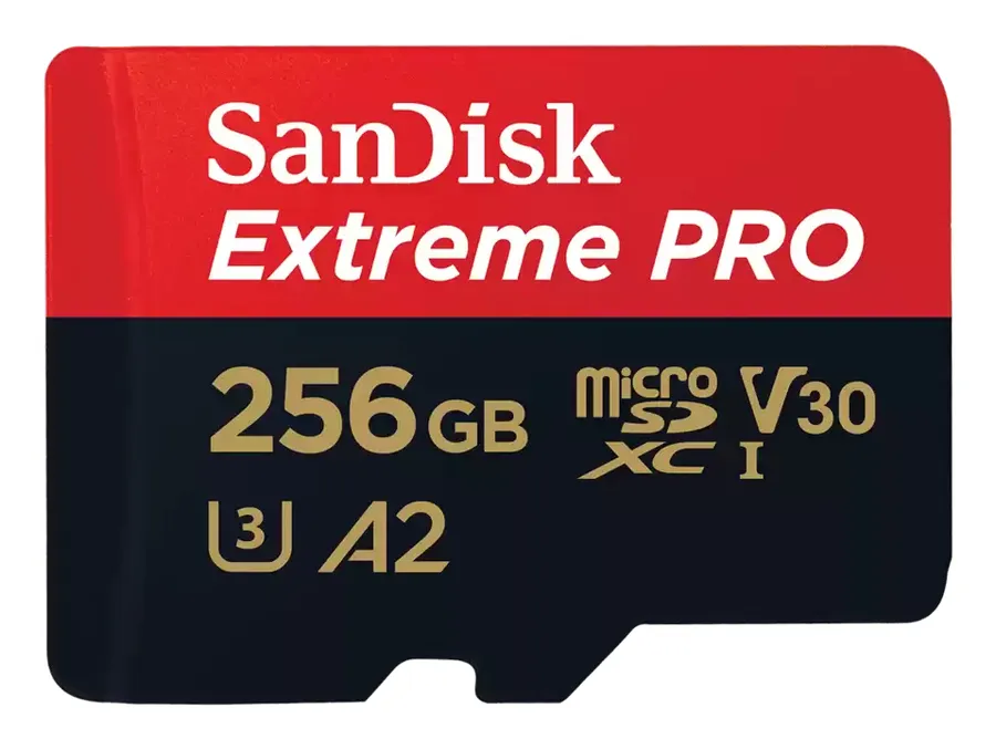 EXTREME PRO MICROSDXC 256GB+SD/ADAPTER 200MB/S 140MB/S A2 C10 V