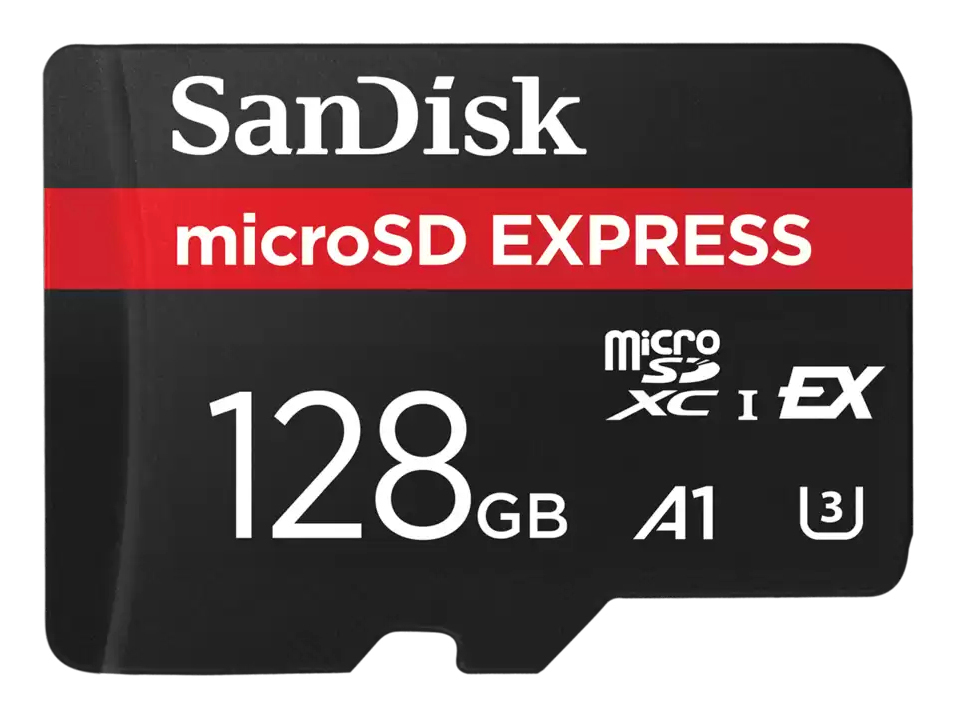 EXPRESS MICROSD CARD 128GB/UP TO 880MB/S READ 480MB/S WRITE