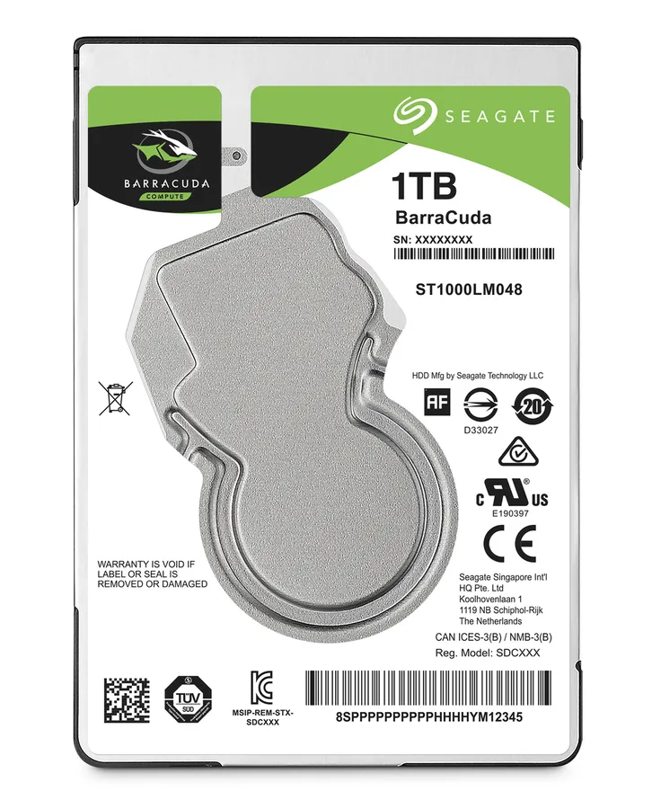 BARRACUDA 2.5IN 1TB SATA/2.5IN 5400RPM 6GB/S 128MB 7MM