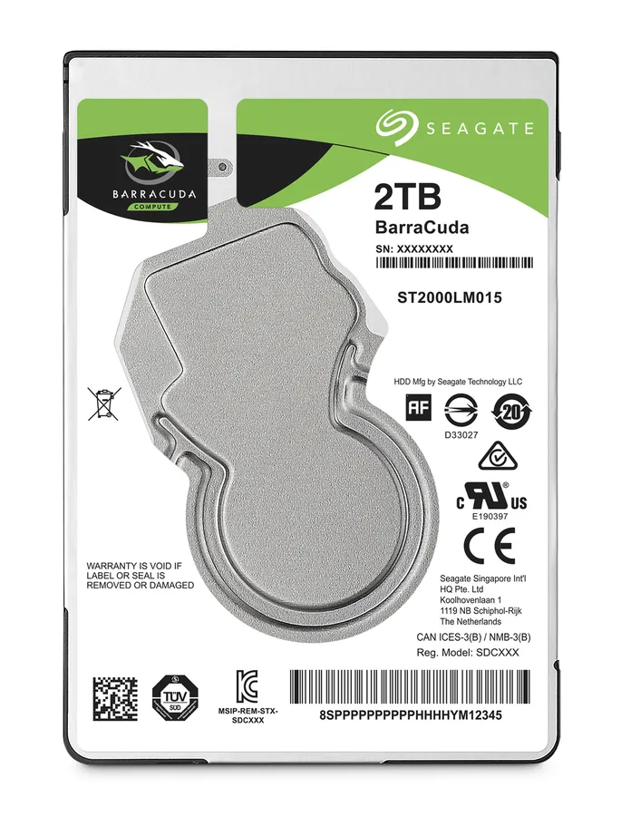 BARRACUDA 2.5IN 2TB SATA/2.5IN 5400RPM 6GB/S 128MB 7MM
