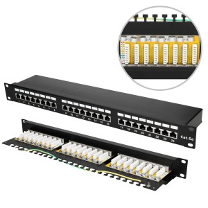 EX9823 Patch panel Extralink 24 porturi CAT5E STP V2