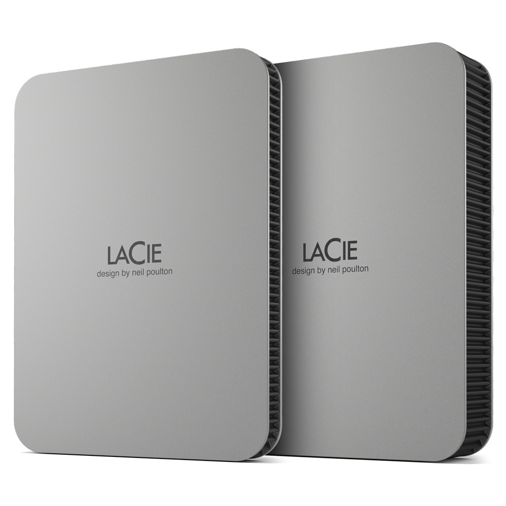 LACIE MOBILE DRIVE 2 TB USB 3.1/USB TYPE C MOON SILVER W/RESCUE