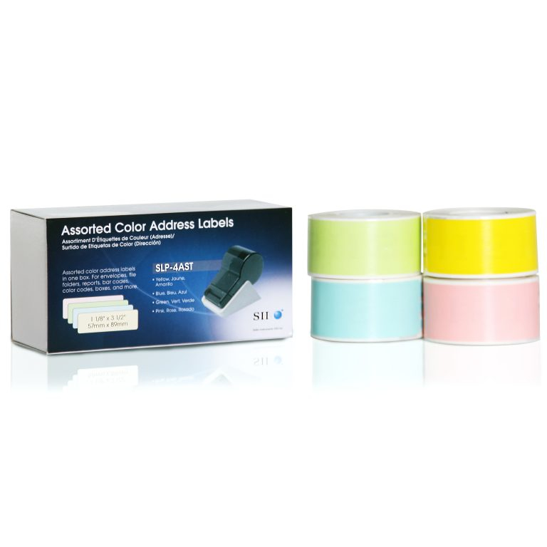 SLP-4AST COL. LABELS 28X89MM/130 LAB/ROLL
