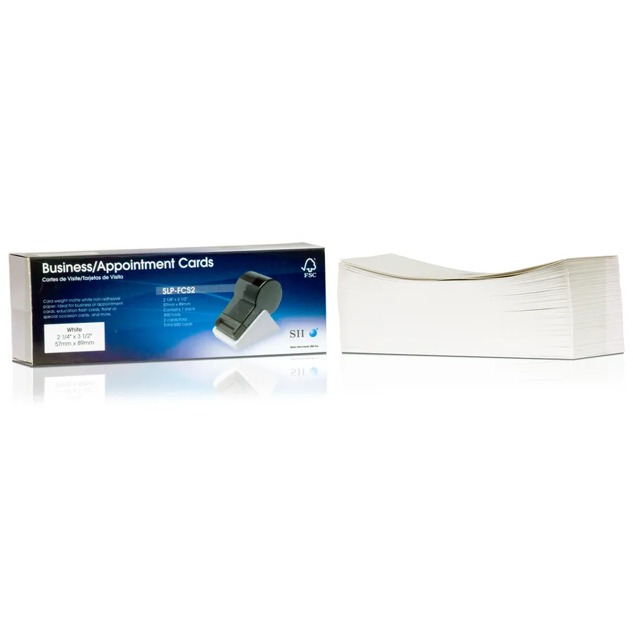 SLP-FCS2 BUSINESS CARD 57X89MM/600 CARDS/BOX