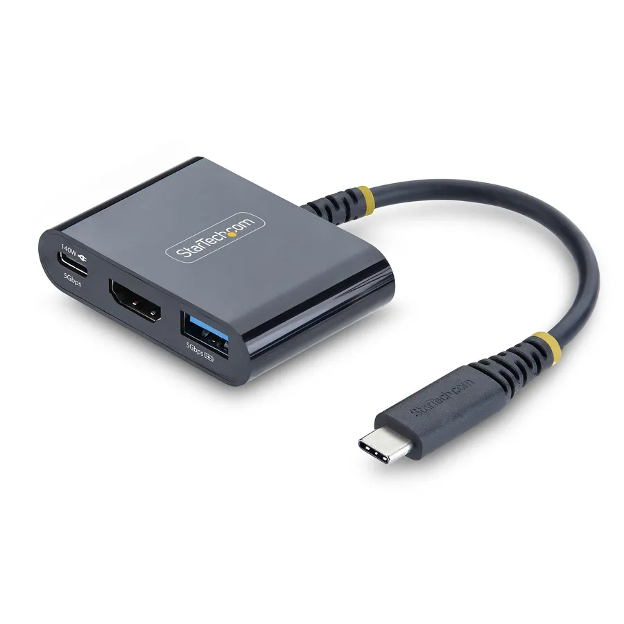 168B-USBC-MULTIPORT/USB-C HDMI MULTIPORT HUB BLACK