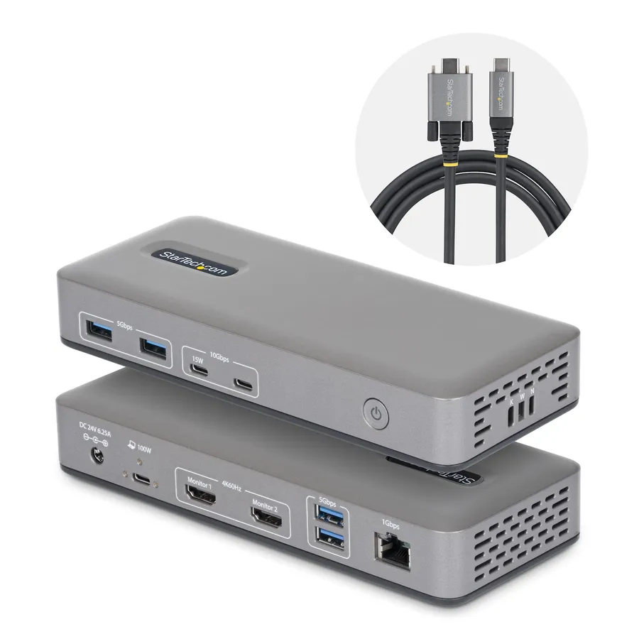 USB-C DOCK 2X HDMI 100W PD/.