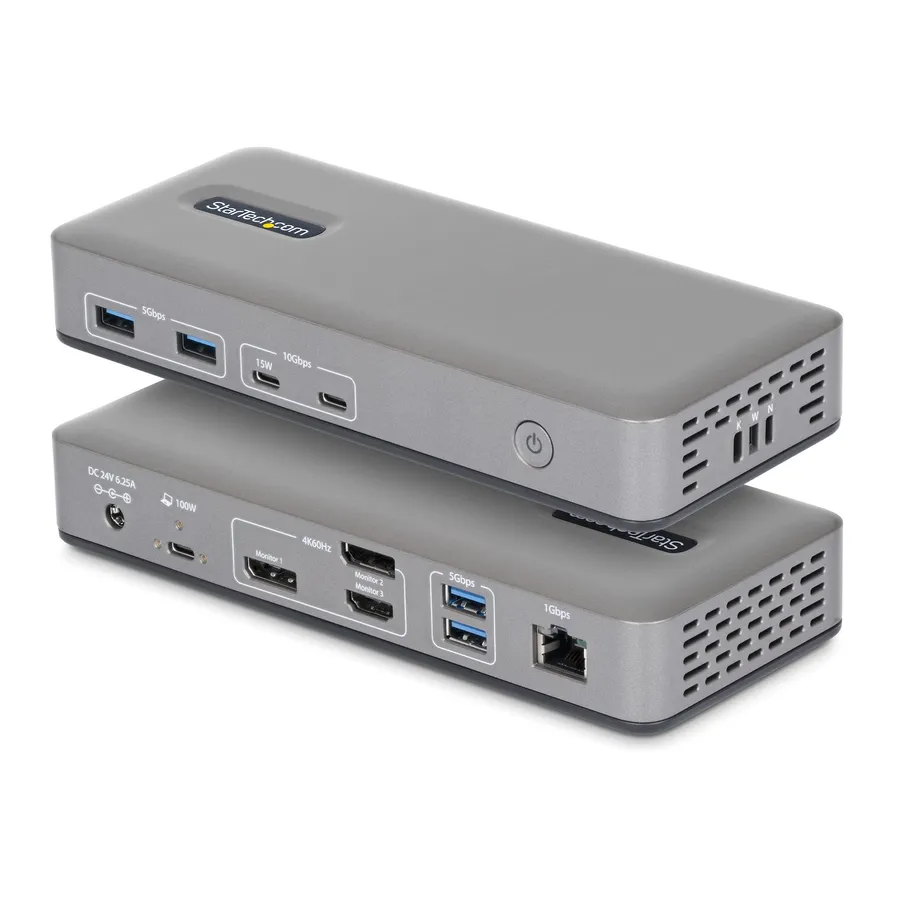 3X MONITOR USB-C DOCK 100W PD/TRIPLE-MONITOR DP/HDMI 4K60