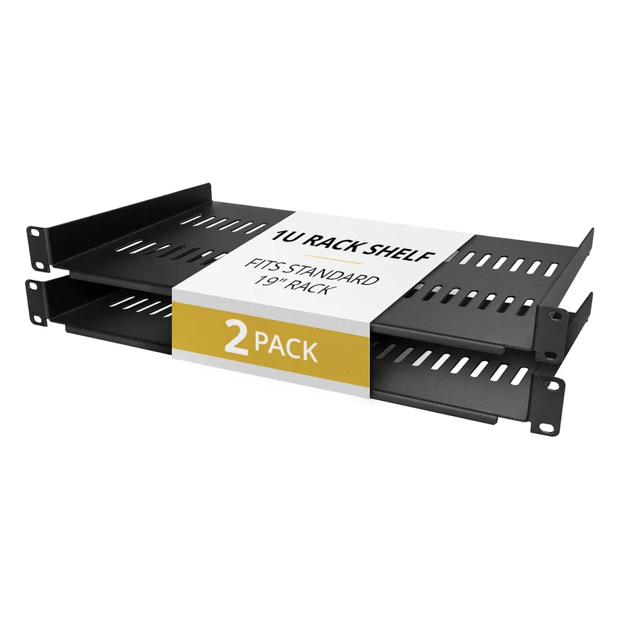 2-PACK 1U SERVER RACK SHELF/.