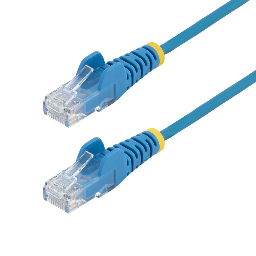 25CM BLUE SLIM CAT6 CABLE/SNAGLESS RJ45 UTP PATCH CABLE