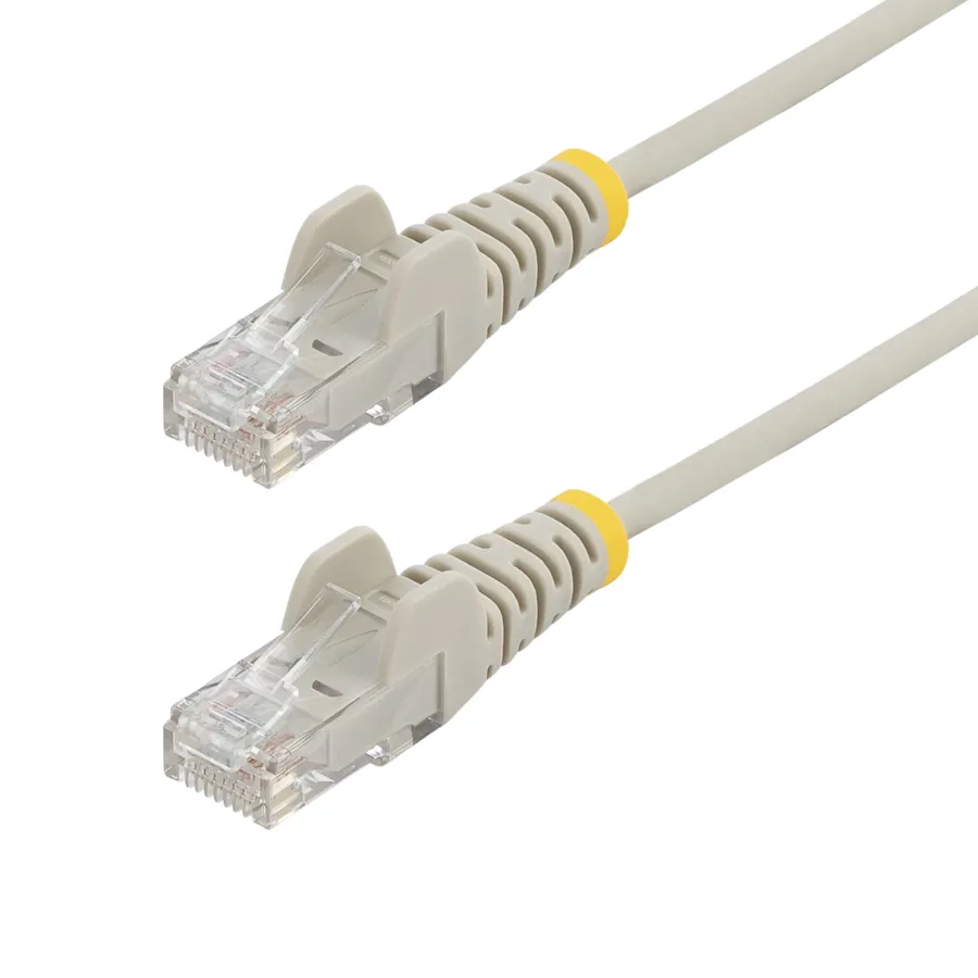 25CM GRAY SLIM CAT6 CABLE/SNAGLESS RJ45 UTP PATCH CABLE