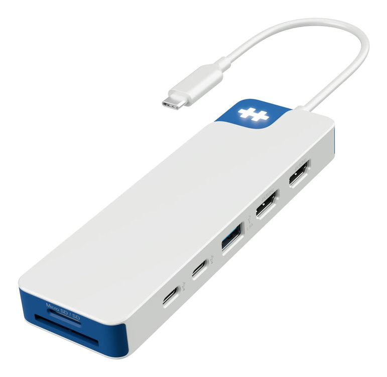 HYPERDRIVE FLEX 9 PORT/DUAL 4K HDMI USB-C HUB (BLUE)