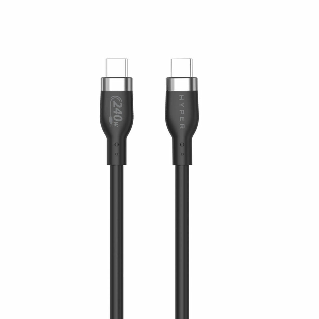 1M USB-C CHARGING CABLE BLAC/K SILICONE 240W