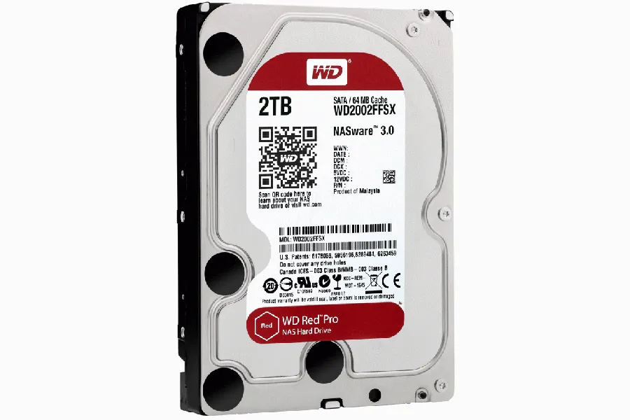 2TB RED PRO 64MB CMR/3.5IN SATA 6GB/S 7200 RPM