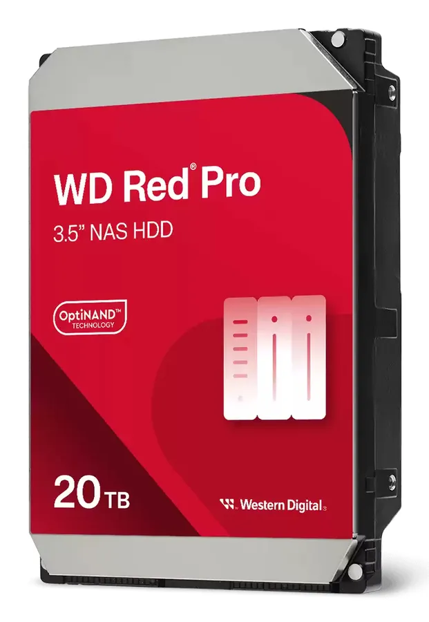 20TB RED PRO 512MB CMR 3.5IN/SATA 6GB/S INTELLIPOWERRPM