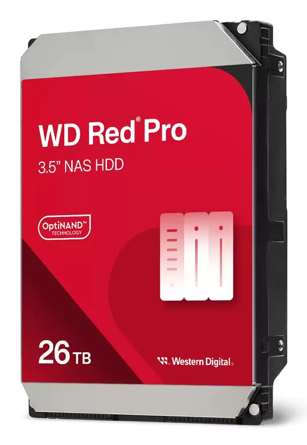 26TB RED PRO 512MB CMR 3.5IN/SATA 6GB/S INTELLIPOWERRPM