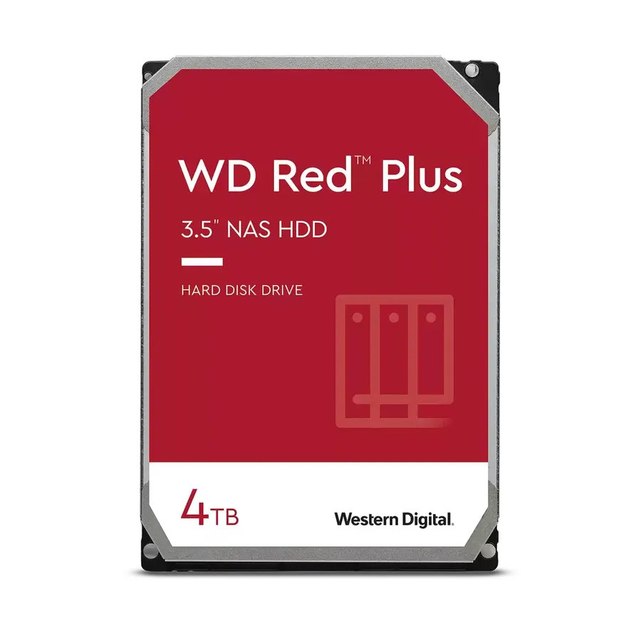 4TB RED Plus 256MB CMR 3.5IN/3.5IN SATA 6GB/S 5400RPM