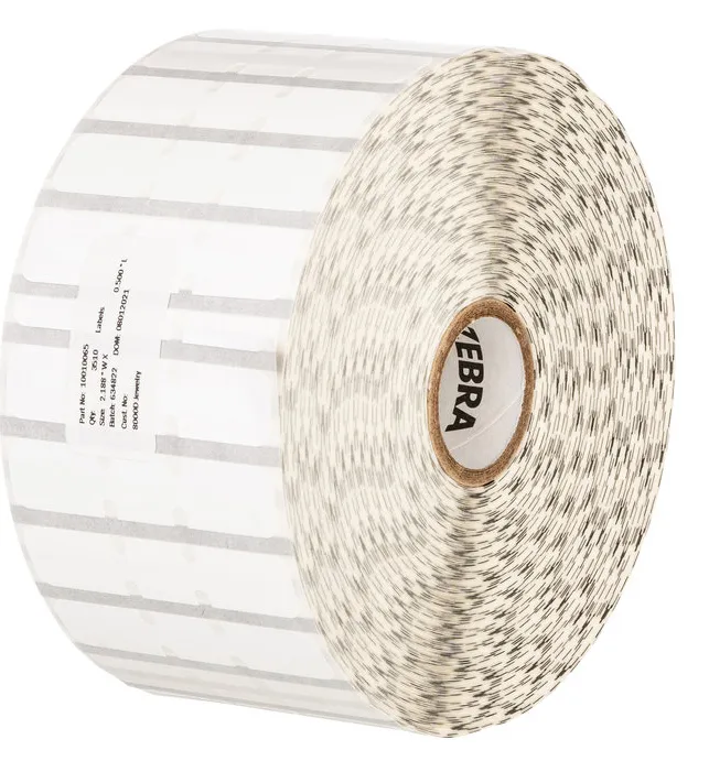 Label, Polypropylene, 2.2x0.5in (55.9x12.7mm); DT, 8000D Jewelry, Coated, Permanent Adhesive, 1in (25.4mm) core, 3510/roll, 6/box
