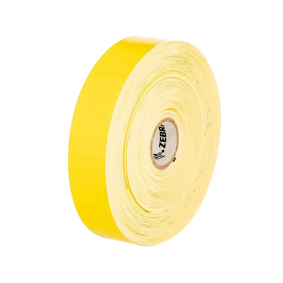 Wristband, Polypropylene, 1x10in (25.4x254mm); Direct thermal, Z-Band Fun, Adhesive closure, 1in (25.4mm) core, 350/roll, 4/box, Yellow