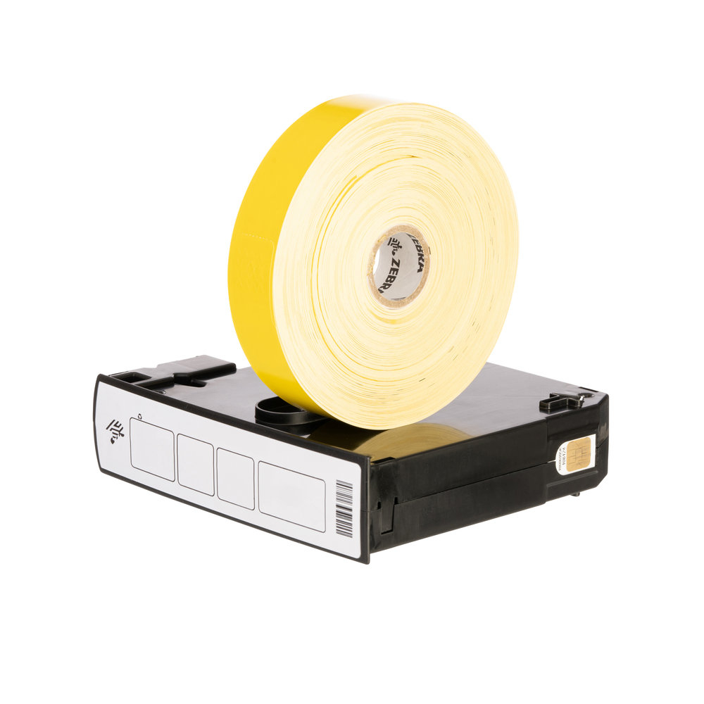 Wristband, Polypropylene, 1x10in (25.4x254mm); Direct thermal, Z-Band Fun, Adhesive closure, Cartridge, 350/roll, 6/box, Yellow
