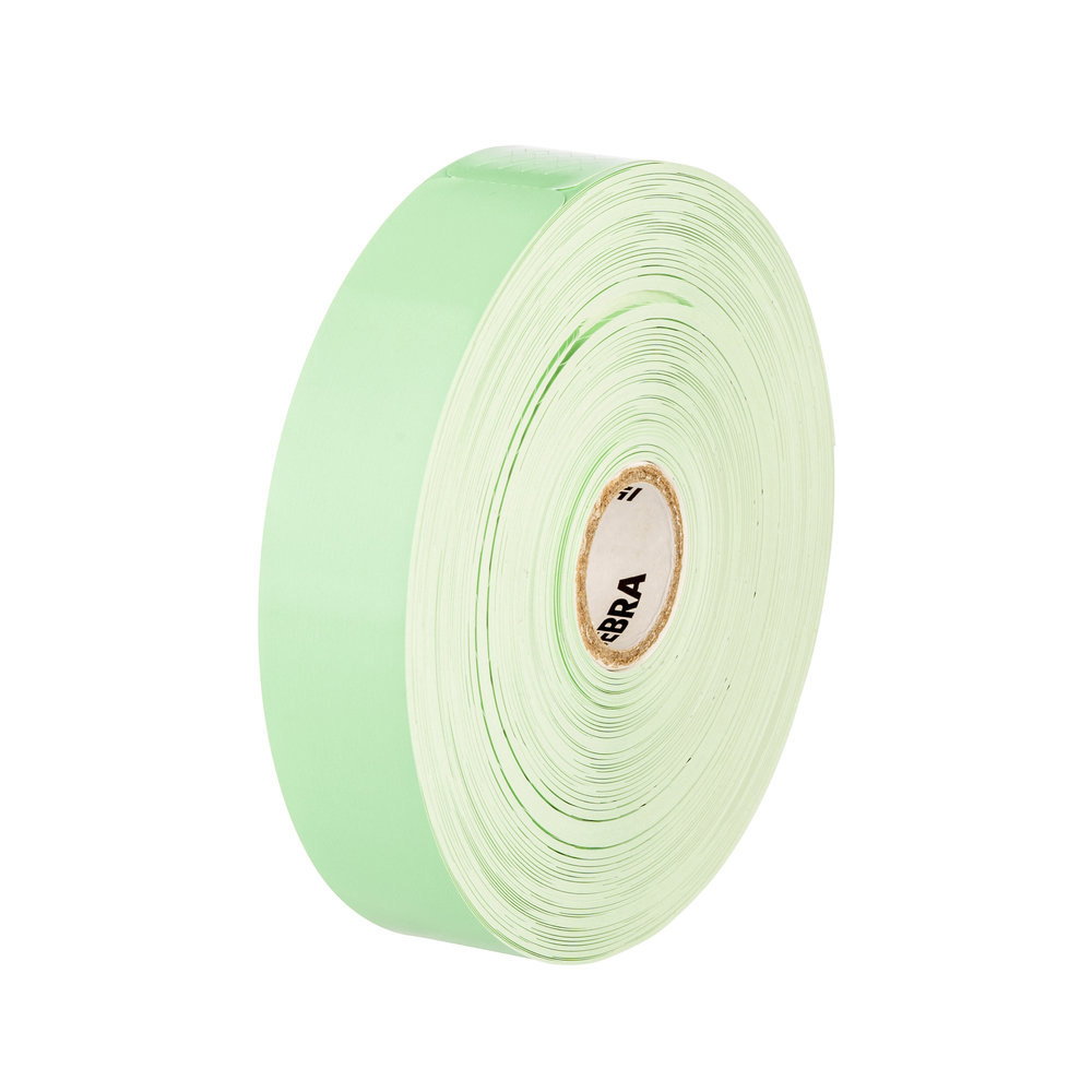 Wristband, Polypropylene, 1x10in (25.4x254mm); Direct thermal, Z-Band Splash, Adhesive closure, 1in (25.4mm) core, 350/roll, 4/box, Gre