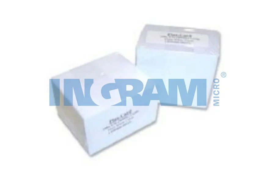 Zebra white PVC cards, 30 mil high coercivity magnetic stripe (500 cards)