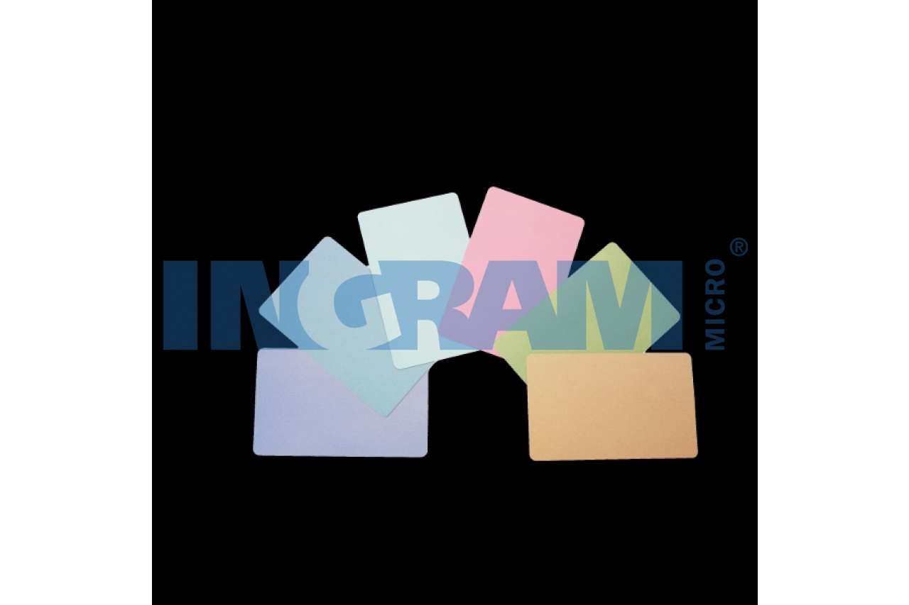 Zebra color PVC card - green, 30 mil (500 cards)