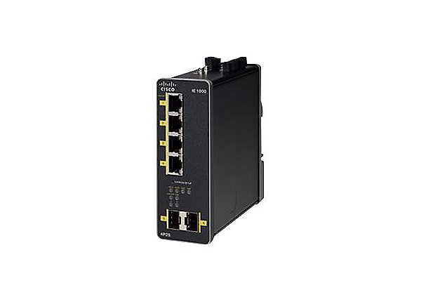 IE1000 with 4 FE Copper PoE+ ports and 2 GE SFP uplinks