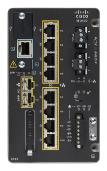 Catalyst IE3400 with 8GE PoE/PoE+, 2GE SFP, Adv. Modular, NE