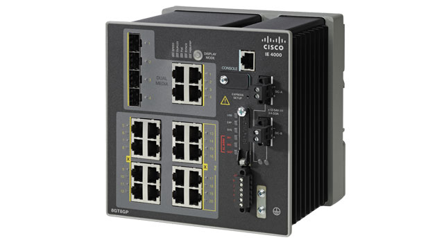 IE 4000 4 X SFP 1G WITH 8 X 1G/POEB4 X 1G COMBO LAN BASE IN
