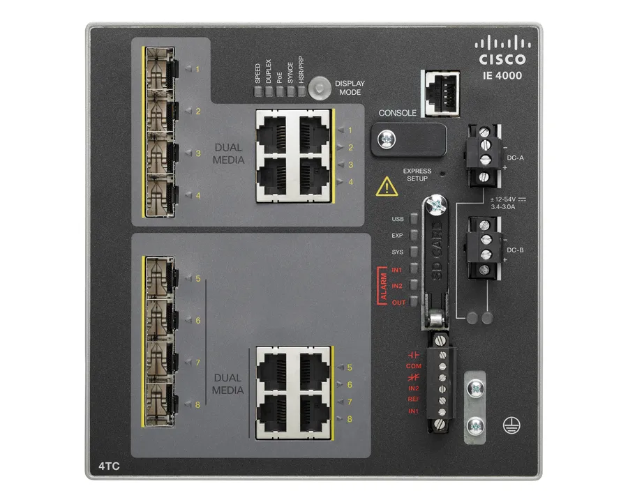 IE 4000 4 X COMBO 10/100M/4 X 1G COMBO LAN BASE IN