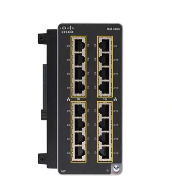 CATALYST IE3300 RUGGED 16 PORT/GE COPPER EXP MODULE IN