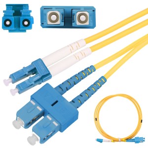 EX3654 Patch cord fibra single mode Extralink SC/UPC-LC/UPC Duplex, G657A1, 3mm, 2m