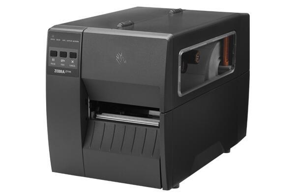 TT Printer ZT111; 4", 300 dpi, Thermal Transfer, Tear, EU/UK Cords, USB, Serial, Ethernet, BTLE, USB Host, EZPL