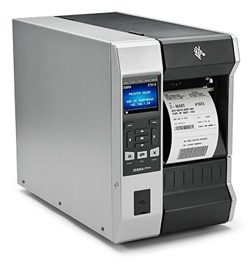 TT Printer ZT610; 4", 300 dpi, Euro and UK cord, Serial, USB, Gigabit Ethernet, Bluetooth 4.0, USB Host, Cutter, Color Touch, ZPL